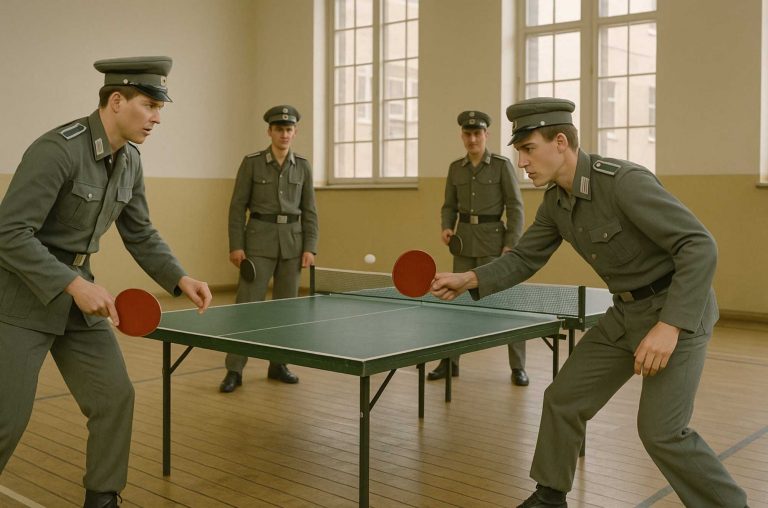 Freizeit NVA Tischtennis mit Kameraden