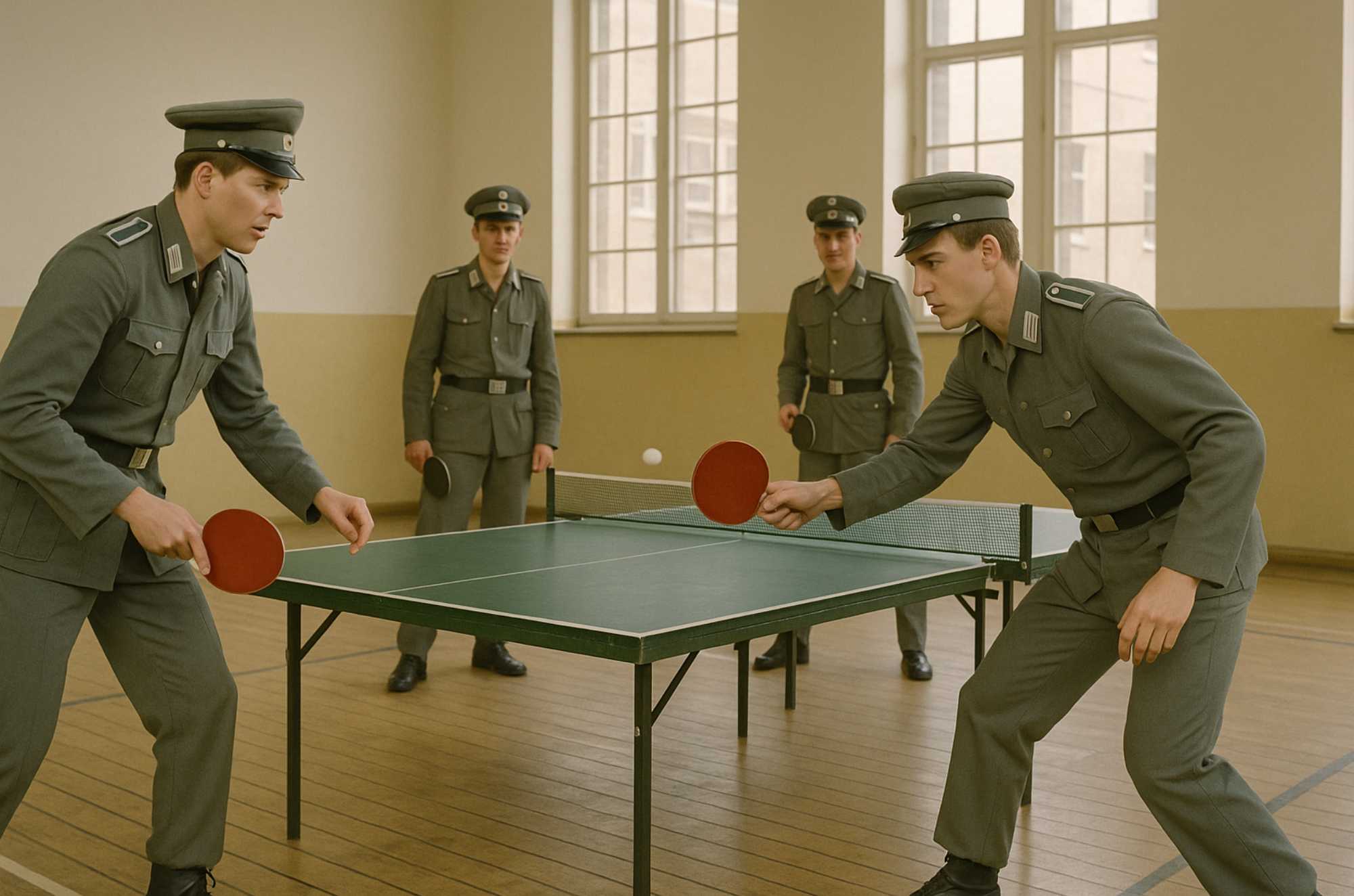 Freizeit NVA Tischtennis mit Kameraden